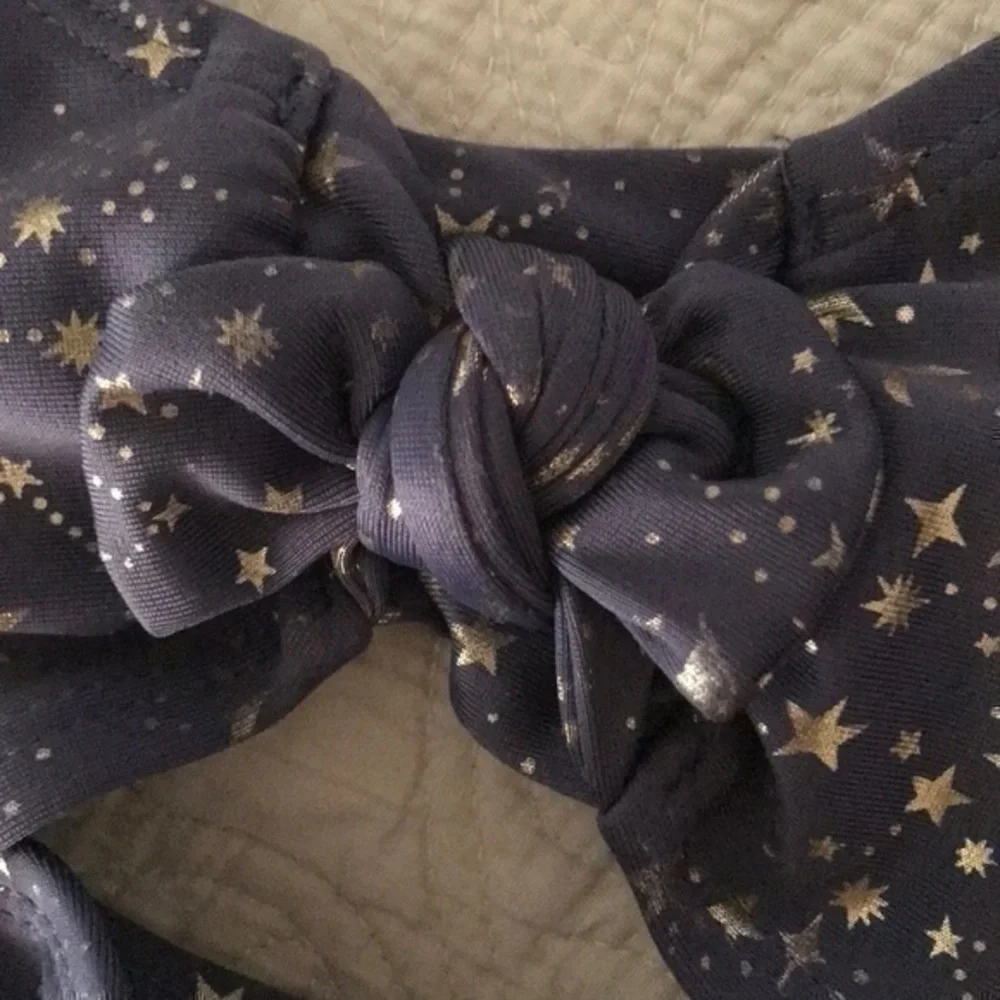 Art class One Piece Girls Swimsuit Grey/Blue Golden Stars Size XS 4/5